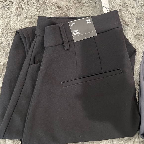 Set of 3 Express High Waisted Curvy Skinny Pants size 10 Long - Picture 3 of 12